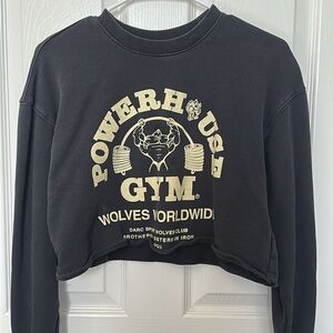 Darc Sport Black Cropped Powerhouse Hoodie